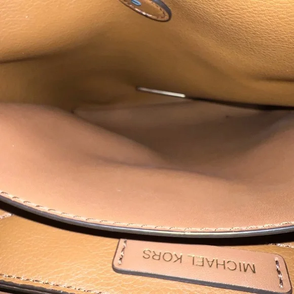 Michael Kors Emilia Medium Tan and Brown Women’s Backpack - Picture 4 of 4